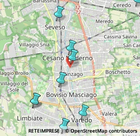 Mappa Via Conciliazione, 20821 Cesano Maderno MB, Italia (2.87417)