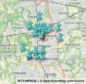 Mappa Via Conciliazione, 20821 Cesano Maderno MB, Italia (1.28)