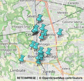 Mappa Via Conciliazione, 20821 Cesano Maderno MB, Italia (1.39789)