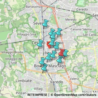 Mappa Via Redipuglia, 20811 Cesano Maderno MB, Italia (1.20714)