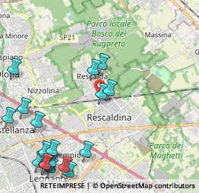 Mappa Via Guglielmo Marconi, 20027 Rescaldina MI, Italia (2.898)