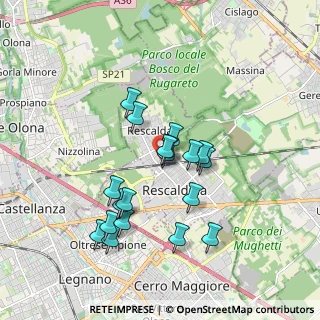 Mappa Via Guglielmo Marconi, 20027 Rescaldina MI, Italia (1.57842)