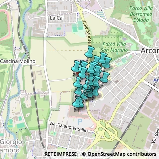 Mappa Via Resegone, 20862 Arcore MB, Italia (0.22333)