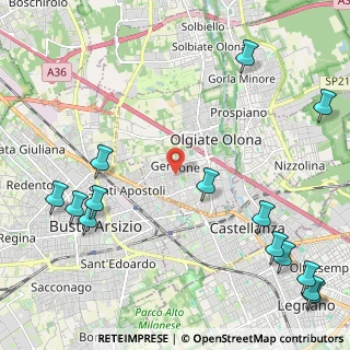 Mappa Via dei Ciclamini, 21057 Olgiate Olona VA, Italia (3.10286)