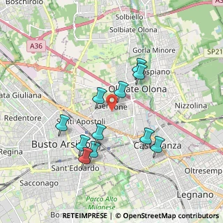 Mappa Via dei Ciclamini, 21057 Olgiate Olona VA, Italia (1.69909)