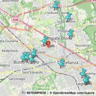 Mappa Via dei Ciclamini, 21057 Olgiate Olona VA, Italia (2.74333)