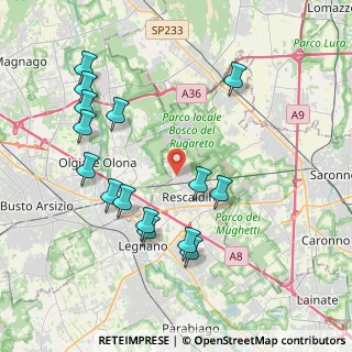 Mappa Via Dolomiti, 20027 Rescaldina MI, Italia (4.20333)