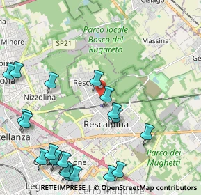 Mappa Via Alessandro Volta, 20027 Rescaldina MI, Italia (2.8175)