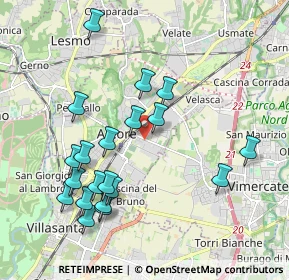 Mappa Via Cesare Battisti, 20862 Arcore MB, Italia (2.038)