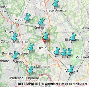 Mappa Via Lavoratori autobianchi, 20033 Desio MB, Italia (4.46846)