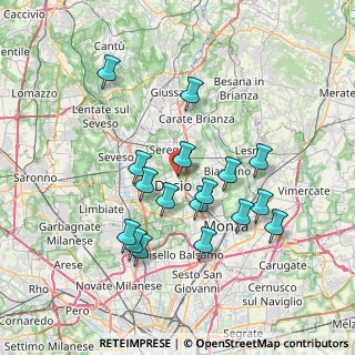 Mappa Via Lavoratori autobianchi, 20033 Desio MB, Italia (6.78765)