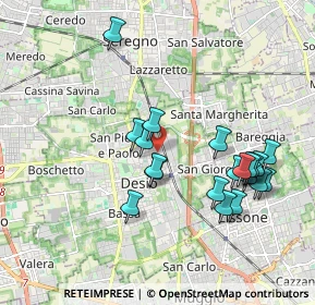 Mappa Via Lavoratori autobianchi, 20033 Desio MB, Italia (1.8855)