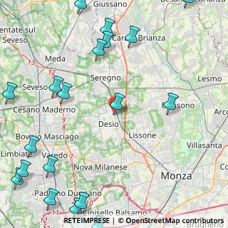 Mappa Via Lavoratori autobianchi, 20033 Desio MB, Italia (6.7035)