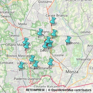 Mappa Via Lavoratori autobianchi, 20033 Desio MB, Italia (3.17)