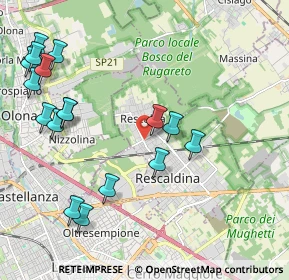 Mappa Via Castellanza, 20027 Rescaldina MI, Italia (2.43882)