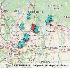 Mappa Via Eugenio Curiel, 20884 Sulbiate MB, Italia (11.13385)