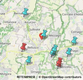 Mappa Via Eugenio Curiel, 20884 Sulbiate MB, Italia (2.26818)