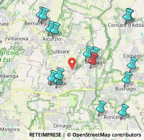 Mappa Via Eugenio Curiel, 20884 Sulbiate MB, Italia (2.32938)