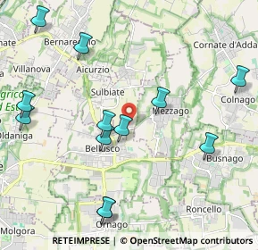 Mappa Via Eugenio Curiel, 20884 Sulbiate MB, Italia (2.36917)