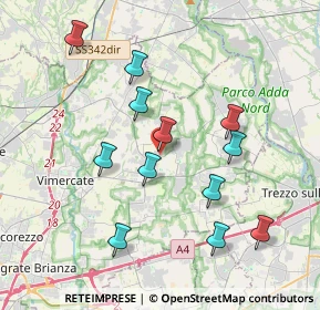 Mappa Via Eugenio Curiel, 20884 Sulbiate MB, Italia (3.735)