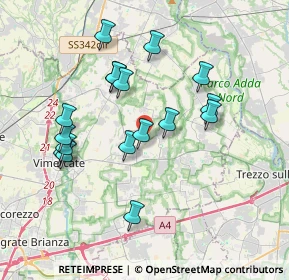 Mappa Via Eugenio Curiel, 20884 Sulbiate MB, Italia (3.54176)