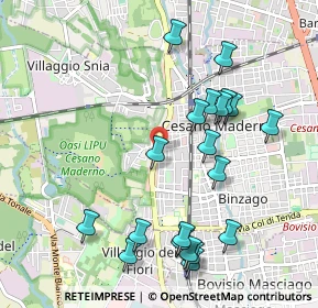 Mappa Via Nazionale dei Giovi, 20031 Cesano Maderno MB, Italia (1.078)