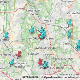 Mappa Via Nazionale dei Giovi, 20031 Cesano Maderno MB, Italia (5.27429)
