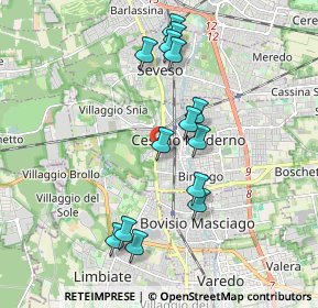 Mappa Via Nazionale dei Giovi, 20031 Cesano Maderno MB, Italia (1.80643)