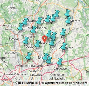 Mappa 20853 Biassono MB, Italia (6.861)