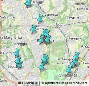 Mappa 20853 Biassono MB, Italia (2.174)