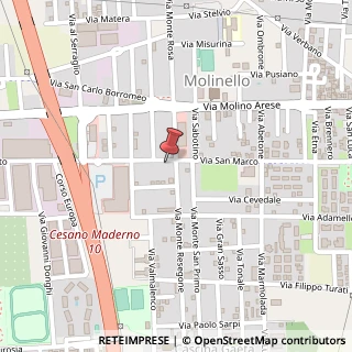 Mappa Via San Benedetto, 148, 20811 Cesano Maderno, Monza e Brianza (Lombardia)
