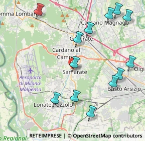 Mappa Via Rimembranze, 21017 Samarate VA, Italia (4.86)