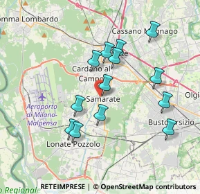 Mappa Via Rimembranze, 21017 Samarate VA, Italia (3.38154)