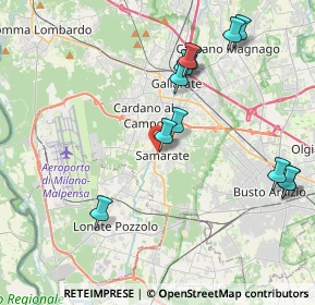 Mappa Via Rimembranze, 21017 Samarate VA, Italia (4.28)