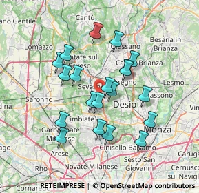 Mappa Via S. Benedetto, 20031 Cesano Maderno MB, Italia (6.1995)