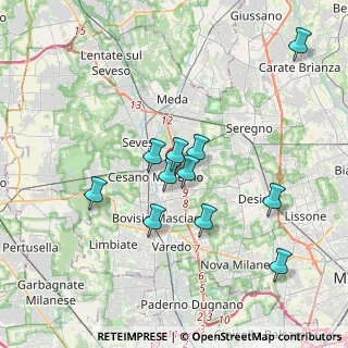 Mappa Via S. Benedetto, 20031 Cesano Maderno MB, Italia (3.27818)