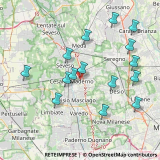Mappa Via S. Benedetto, 20031 Cesano Maderno MB, Italia (4.35267)