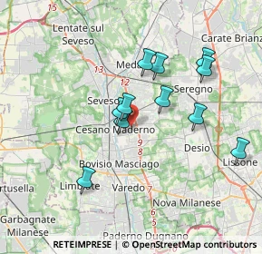 Mappa Via S. Benedetto, 20031 Cesano Maderno MB, Italia (3.20273)