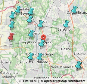 Mappa Via S. Benedetto, 20031 Cesano Maderno MB, Italia (5.10467)