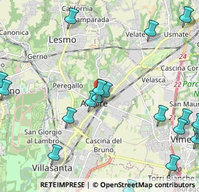 Mappa Via Abate D'Adda, 20862 Arcore MB, Italia (2.9515)