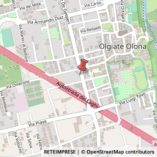 Mappa Via Alcide de Gasperi, 9, 21057 Olgiate Olona VA, Italia, 21012 Magnago, Milano (Lombardia)