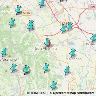 Mappa Via Monte Grappa, 36033 Isola Vicentina VI, Italia (6.2665)