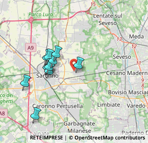 Mappa Via Mazzini, 20816 Ceriano Laghetto MB, Italia (3.24091)