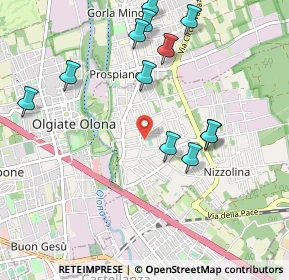 Mappa Via Guglielmo Marconi, 21050 Marnate VA, Italia (1.07917)