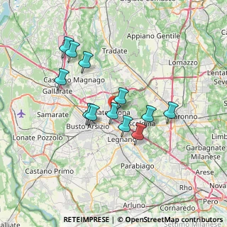 Mappa Via Guglielmo Marconi, 21050 Marnate VA, Italia (6.05)