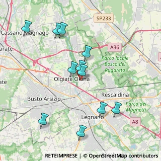 Mappa Via Guglielmo Marconi, 21050 Marnate VA, Italia (4.03364)