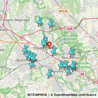 Mappa Via Guglielmo Marconi, 21050 Marnate VA, Italia (3.98706)