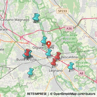 Mappa Via Guglielmo Marconi, 21050 Marnate VA, Italia (4.05417)