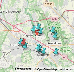 Mappa Via Guglielmo Marconi, 21050 Marnate VA, Italia (3.20154)