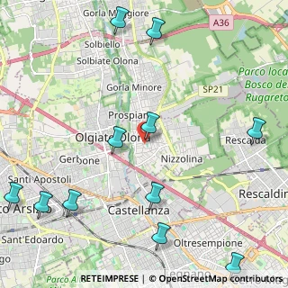 Mappa Via Guglielmo Marconi, 21050 Marnate VA, Italia (2.91364)